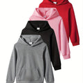 4pcs Set Girls' Long Sleeve Sweatshirt