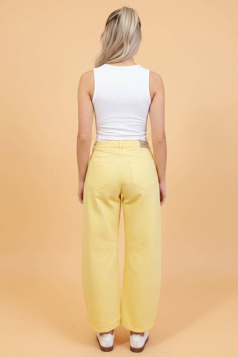 The Loosened Rule | Grommet Tie-Waist Barrel-Leg Jeans — view 2 of 4