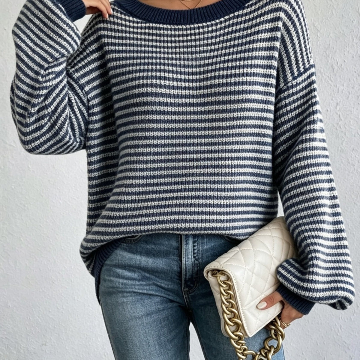 New Autumn/Winter Women's Elegant One-Shoulder Loose