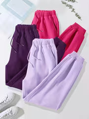 Autumn/Winter Women's Sporty Casual Sweatpants 3pcs Set • Lined and Thickened for Warmth • Suitable for — view 8