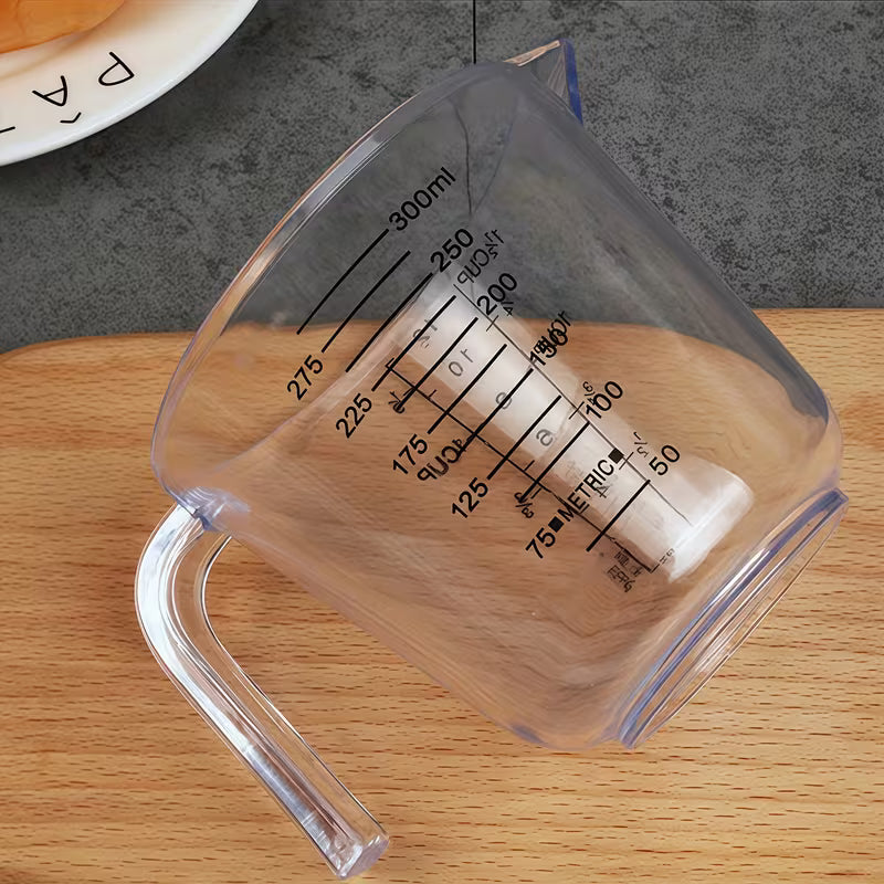 Fastest delivery: 5 BUSINESS DAYSClear 300ml Plastic Measuring Cup, Graduated Kitchen Measure Jug with Handle — view 9