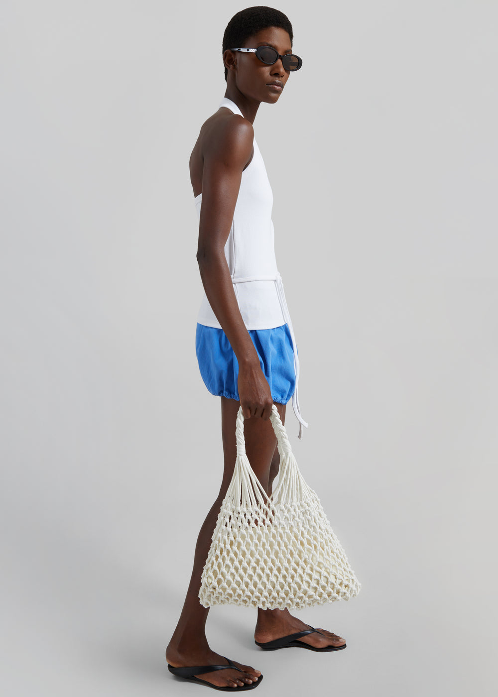 The Red You Answer To | Ribbed Lyocell Scoop-Neck Tank, Relaxed Fit