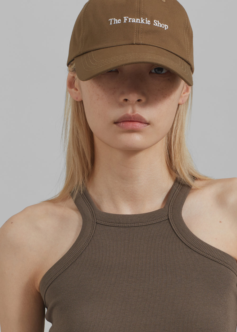 The Red You Answer To | Ribbed Lyocell Scoop-Neck Tank, Relaxed Fit