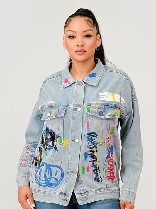 Painted Denim Jacket