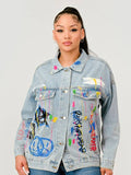 Painted Denim Jacket