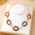 European and American Fashion Vintage Niche Minimalist Geometric Pattern Design Light Luxury Style Women's Necklace