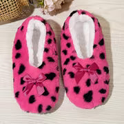 Thickened Plush Lined House Slippers, Indoor Comfortable Breathable Warm Home Shoes, Two-Tone Soft Sole — view 1