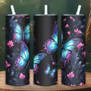20oz Stainless Steel Water Bottle with Straw and Lid, Hand Wash Only, Lightweight, PVC Free, Round Shape — view 2