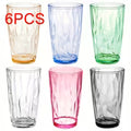 6psc 15oz Water Cups, Unbreakable Tritan Drinking Glasses Shatterproof Acrylic Glasses Drinkware Hard Plastic — view 1