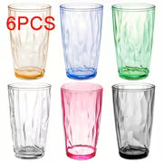 6psc 15oz Water Cups, Unbreakable Tritan Drinking Glasses Shatterproof Acrylic Glasses Drinkware Hard Plastic — view 1