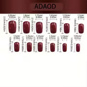 24pcs Christmas Edition Reindeer with Falling Snow Christmas Candy Deer Press-On Detachable Artificial Nails — view 4