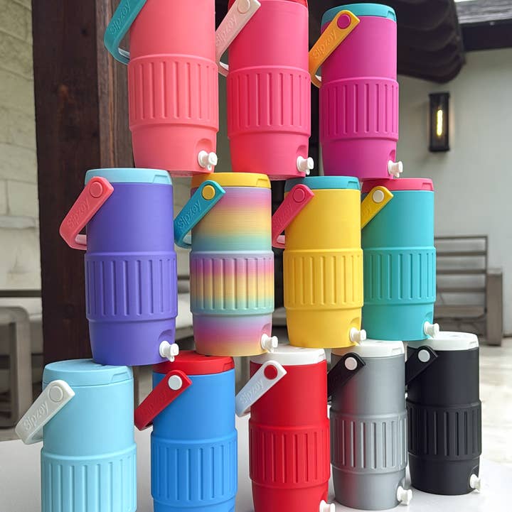 Retro Jug Cooler Can Holder (Skinny Cans)