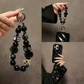1pc Black Plush Cat Phone Charm, Suitable for Phones and Keys, Versatile Accessory for Autumn/Winter, Perfect — view 1