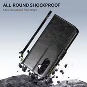 The Clutch Hour | Samsung Galaxy A17 5G Zipper Wallet Case with Card Slots, Wristlet Strap & Screen Protector
