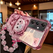 Phone Case - Elegant Pvccrystal Starburst Lanyard Phone Holder Case for Compatible with Samsung Galaxy A15 A17 — view 1