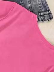 Women'S Casual Solid Color Short Sleeve T-Shirt — view 5