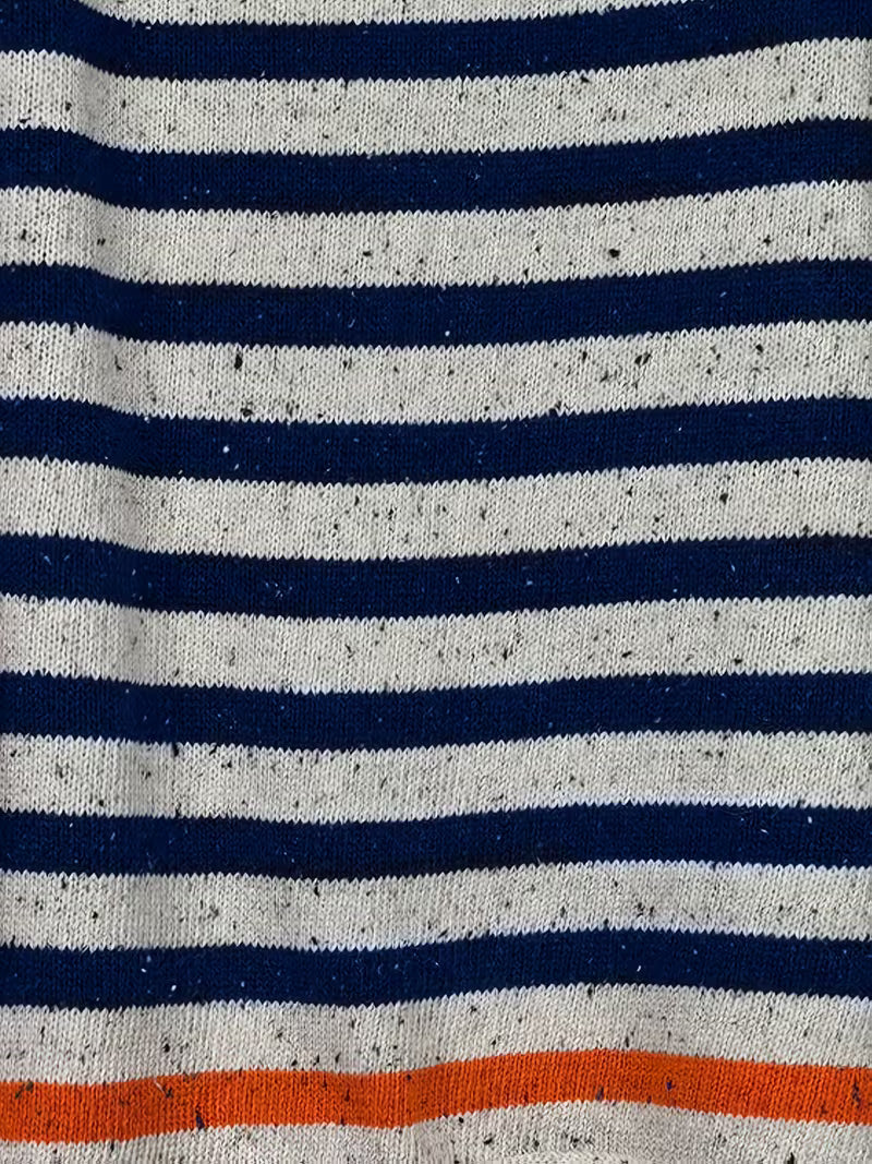 Autumn And Winter Women'S Elegant Retro Minimalist Style Color Dot Striped Raglan Sleeve Round Neck Sweater — view 7