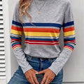 Casual Long-Sleeve T-Shirt for Women with a Slogan Print