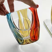 1pc of Czech Crystal Colored Wine Glass, a Luxurious Modern Gift Featuring Hand-Painted Designs, Perfect for — view 5