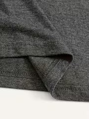 1pc Simple and Stylish Printed Short-Sleeve T-Shirt. The Design Highlight Features a Unique Line Pattern — view 3