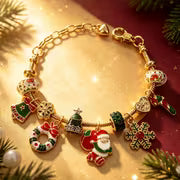 Christmas Limited Edition Bead Snake Bracelet, Santa Claus/Christmas Tree/Bell/Snowflake/Wreath/Candy — view 2