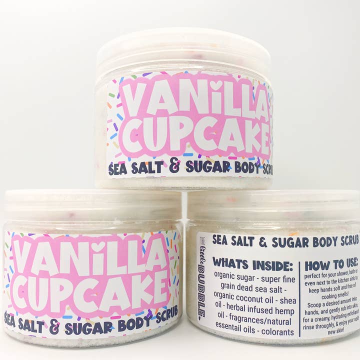 Vanilla Cupcake Sea Salt and Sugar Body Scrub