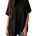 Casual Loose Solid Color Pullover Sweater