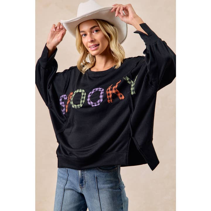 Halloween Theme Spooky Letter Top