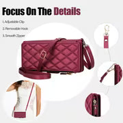 Phone Case - AWQUER Crossbody PU Faux Leather Flip Wallet Case Suitable for Samsung for Galaxy A37 A27 A17 A56 — view 8