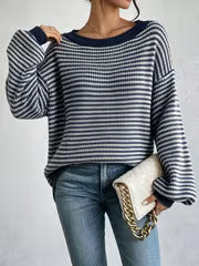 New Autumn/Winter Women's Elegant One-Shoulder Loose Pullover Sweater, Elegant Special Edition — view 1