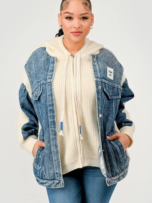 Sweater Denim Jacket