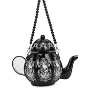 Retro Pearl Chain Print Teapot Handbag Shoulder Bag Personalized Cute Bag Women'S Crossbody Bag — view 4