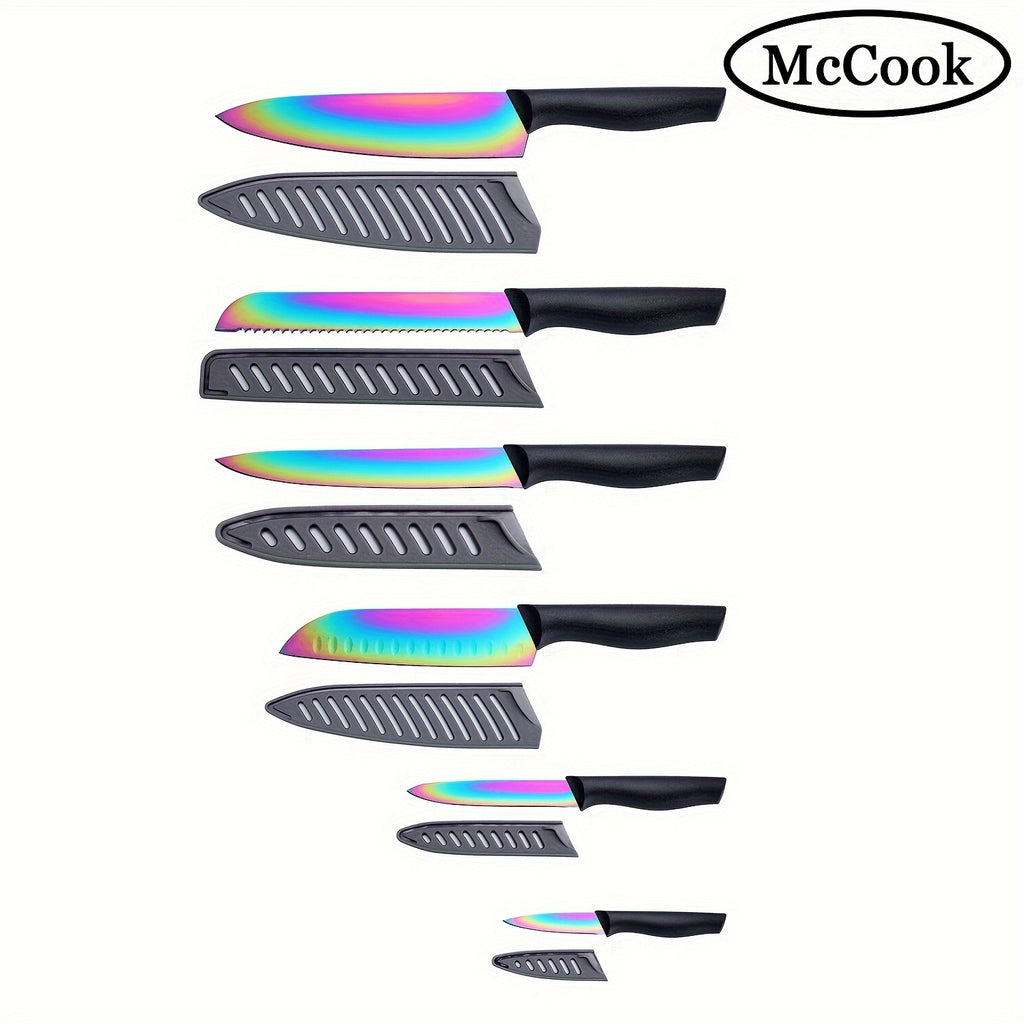 Mccook 6pcs/Set TEA37 Non-Stick Coated High Carbon