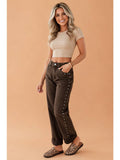 The Slow Blink | Studded Side-Seam Straight-Leg Denim Jeans — view 1 of 4