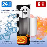 1pc 20Oz Halloween Ghost Boo Pumpkin Moon Bat Graveyard Stainless Steel Insulated Tumbler Coffee Office Travel — view 4