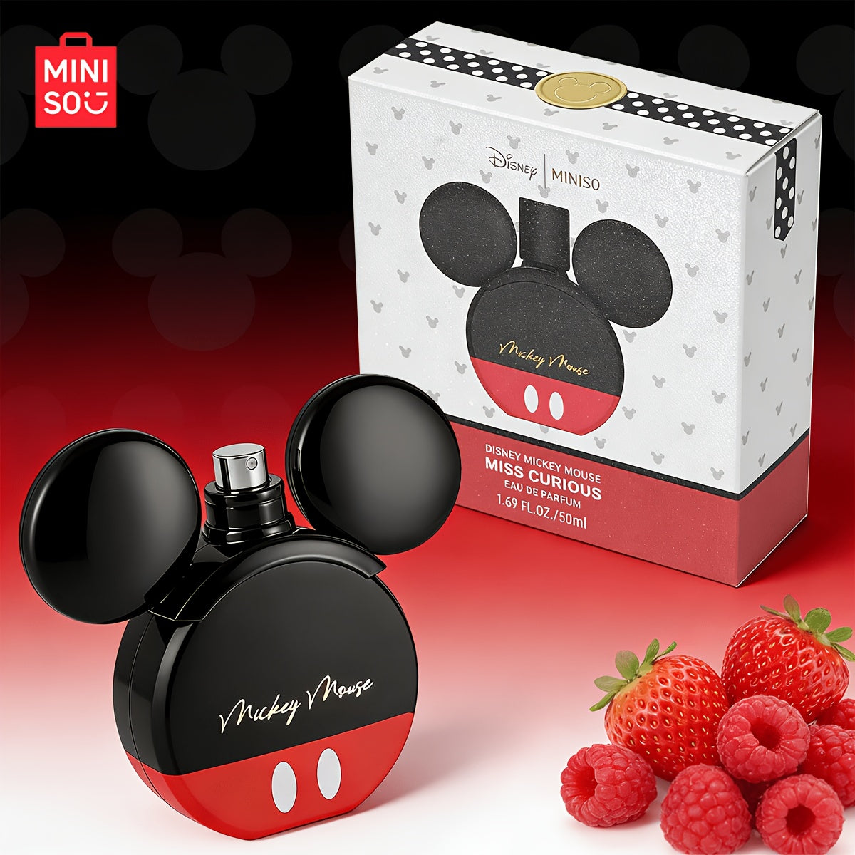 Disney Limited Edition Mickey & Minnie Mouse Perfume | Fresh Citrus Floral Scent, Iconic Ears Design, Long-Lasting Scent, Perfect Mother's Day & Valentine's Day Gift for Couples, Fragrance Set, Men's Perfume, Women's Perfume