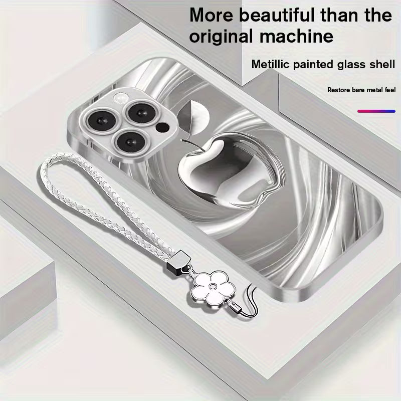 Handled With Care | Tempered Glass Phone Case with Vivid Print, iPhone 11–17 Series