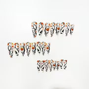 F24pcs Convenient Nail Art White Base Nude Leaf Pumpkin Halloween Hat Party Nail Art Long Wearable Nails Glossy — view 2