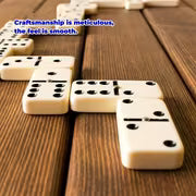 Dominoes Set for Adults, Domino Set for Classic Board Games,Double 6 Domino Game Set 28pcs with Wood Case (2-4 — view 2