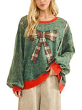 The Merry Mineral-Wash Bow Pullover — view 1