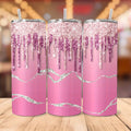 20oz Glam Crystal Pattern Insulated Tumbler with Lid and Straw, Creative Fashion Stainless Steel Vacuum Cup for Hot and Cold Beverages, Ideal Gift for Mom, Lover, Couple, Sister, Friend - Portable Sports Cup for Home, Travel, Outdoor Use