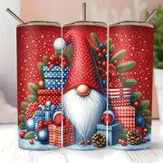 20oz Christmas Gnome Insulated Water Bottle with Straw and Lid, Double Wall Stainless Steel Tumbler, Hand Wash — view 4