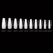 24pcs Christmas Nail Art Stickers - Black Ballet Shape Medium Length Glossy Press-On Nails with Santa Sleigh — view 5