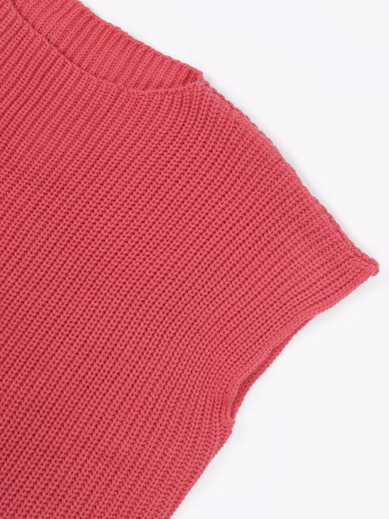 Targeted Development Women'S Solid Color Slit Loose Pullover Sweater — view 7