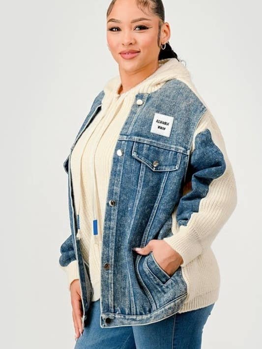 Sweater Denim Jacket