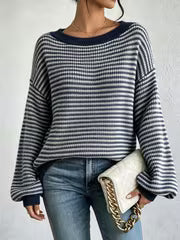 New Autumn/Winter Women's Elegant One-Shoulder Loose Pullover Sweater, Elegant Special Edition — view 4