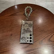 Phone Case - High-End Fashion Rhinestone Butterfly Bead Body Chain for Galaxy S25 Ultra/S26 Ultra Phone Case New — view 9