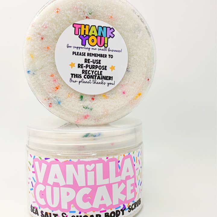 Vanilla Cupcake Sea Salt and Sugar Body Scrub