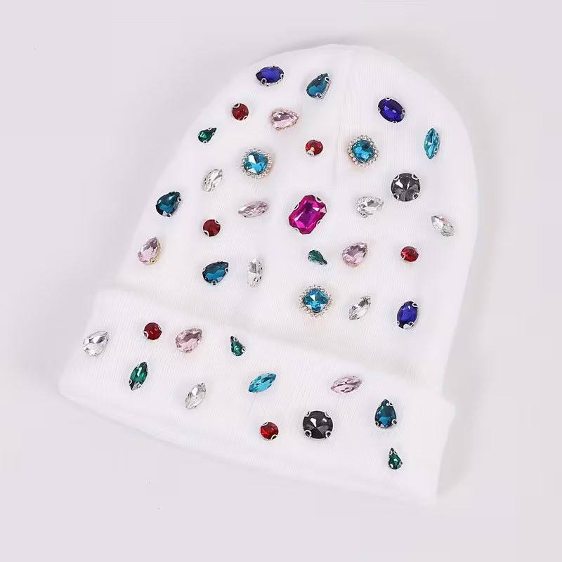 [Versatile Rhinestone Hat] A Versatile Hat Featuring Sparkling Rhinestone Embellishments. Rhinestone Colors — view 11