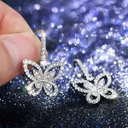 Super Sparkly Dynamic Butterfly Earrings, Vintage-Style Fashionable Stud Earrings, Ear Hook Jewelry — view 5